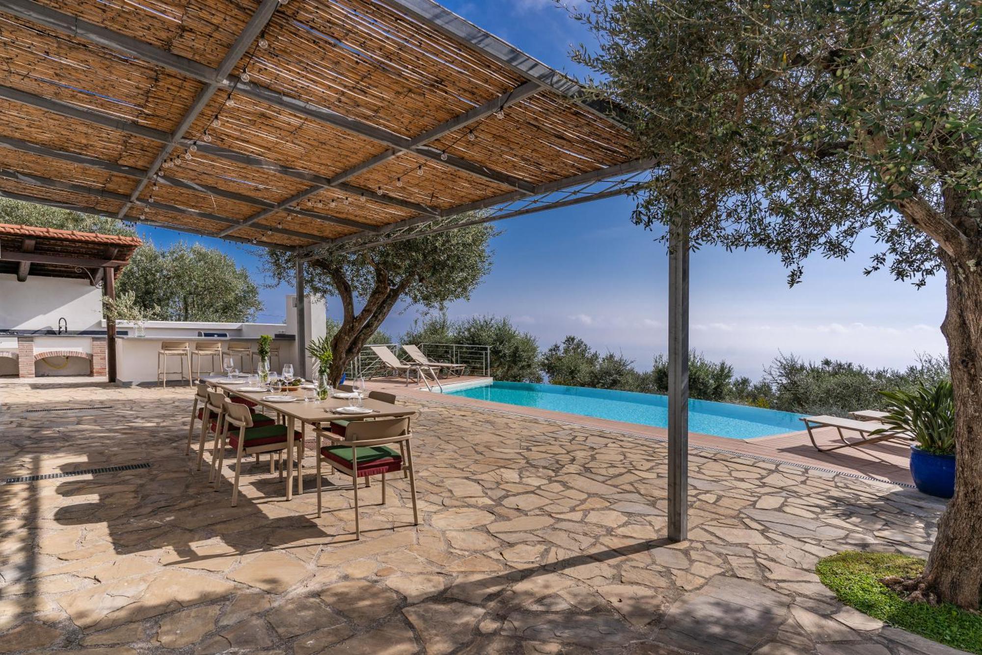 Villa Chez Pie Panoramic Views Pool And Guest Services SantʼAgata sui Due Golfi Exterior foto